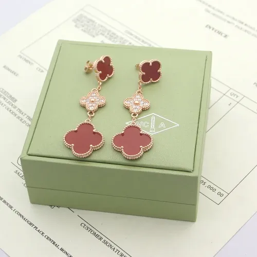 Wholesale Van Cleef &amp; Arpels Earrings For Women #1414244 $38.00 USD, Wholesale Quality Replica Van Cleef &amp; Arpels Earrings