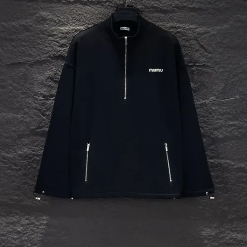 Wholesale MIU MIU Hoodies Long Sleeved For Unisex #1414392 $56.00 USD, Wholesale Quality Replica MIU MIU Hoodies