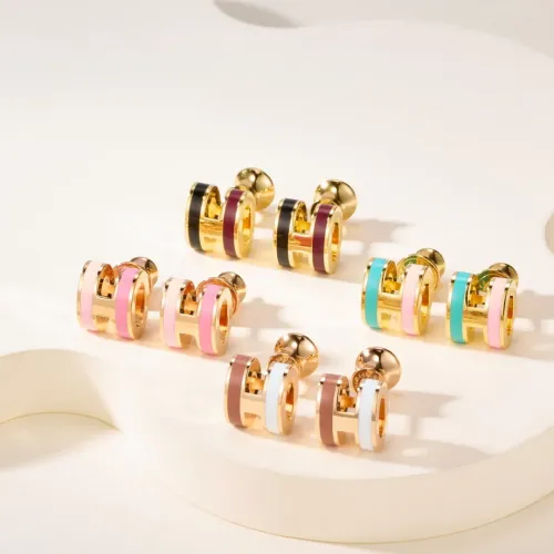 Replica Hermes Earrings For Women #1414426 $52.00 USD for Wholesale