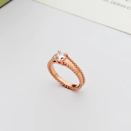 Wholesale Van Cleef &amp; Arpels Rings In Rose Gold For Women #1414441 $25.00 USD, Wholesale Quality Replica Van Cleef &amp; Arpels Rings