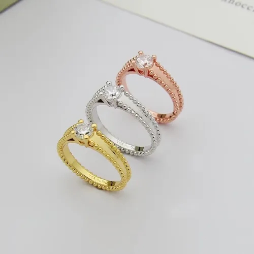 Replica Van Cleef & Arpels Rings In Rose Gold For Women #1414441 $25.00 USD for Wholesale