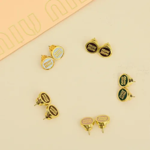 Replica MIU MIU Earrings For Women #1414502 $27.00 USD for Wholesale