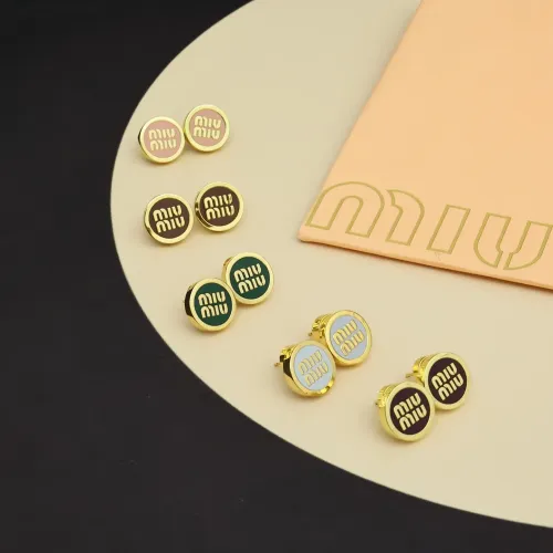 Replica MIU MIU Earrings For Women #1414502 $27.00 USD for Wholesale