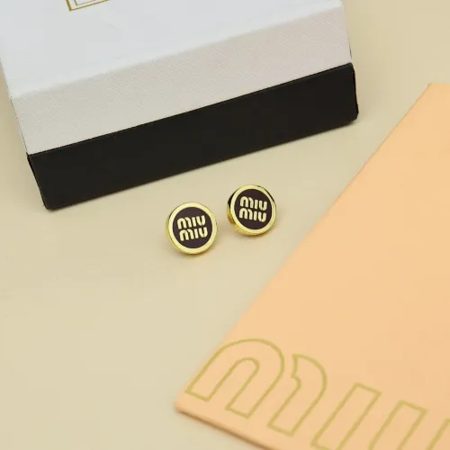Wholesale MIU MIU Earrings For Women #1414504 $27.00 USD, Wholesale Quality Replica MIU MIU Earrings