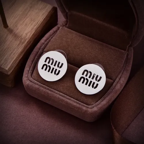 Wholesale MIU MIU Earrings For Women #1414560 $25.00 USD, Wholesale Quality Replica MIU MIU Earrings