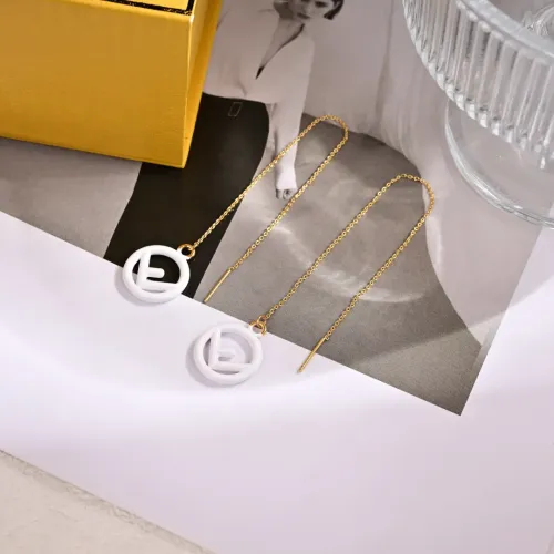 Wholesale Fendi Earrings For Women #1414587 $25.00 USD, Wholesale Quality Replica Fendi Earrings