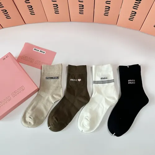 Wholesale MIU MIU Socks #1414851 $29.00 USD, Wholesale Quality Replica MIU MIU Socks