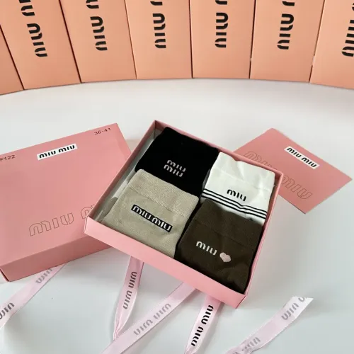 Replica MIU MIU Socks #1414851 $29.00 USD for Wholesale