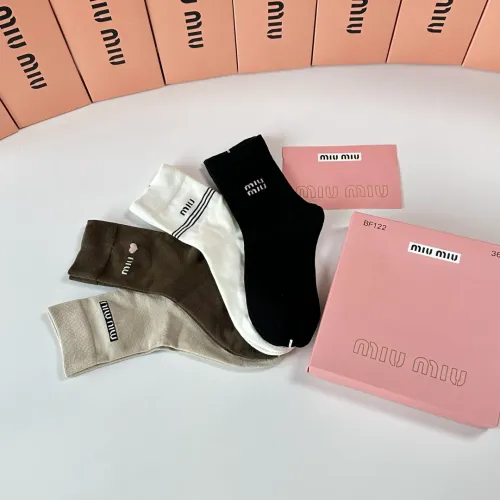 Replica MIU MIU Socks #1414851 $29.00 USD for Wholesale