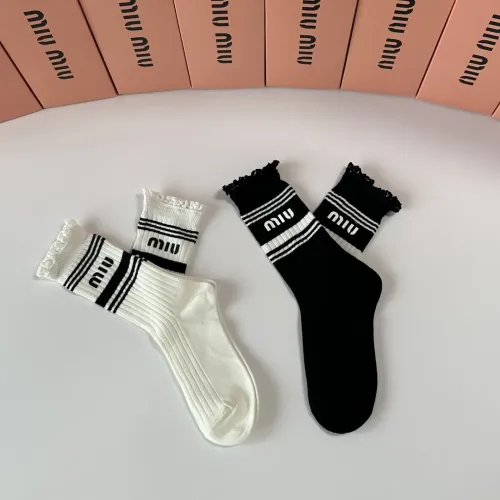 Replica MIU MIU Socks #1414868 $29.00 USD for Wholesale
