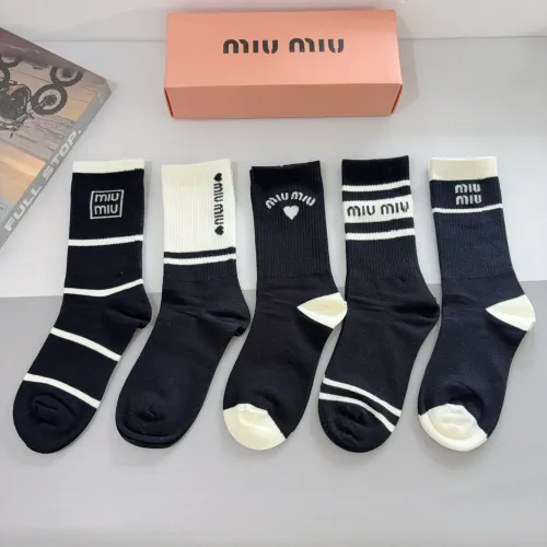 Wholesale MIU MIU Socks #1414871 $29.00 USD, Wholesale Quality Replica MIU MIU Socks