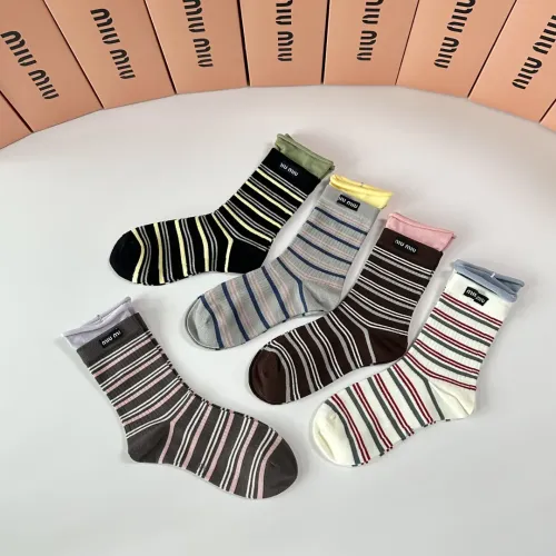 Replica MIU MIU Socks #1414879 $32.00 USD for Wholesale