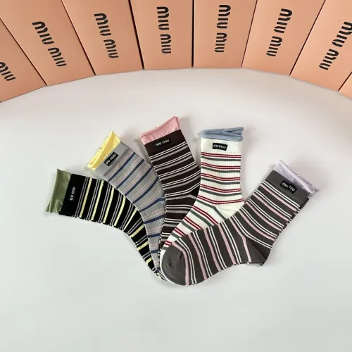 Replica MIU MIU Socks #1414879 $32.00 USD for Wholesale