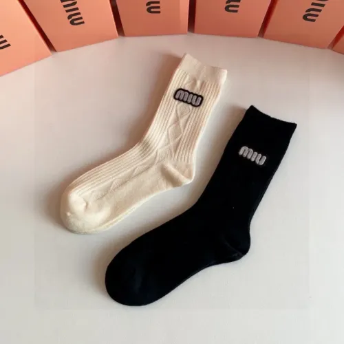 Replica MIU MIU Socks #1414886 $29.00 USD for Wholesale