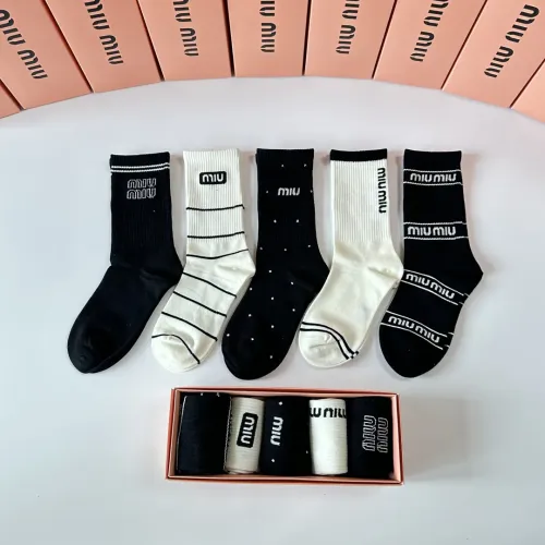 Wholesale MIU MIU Socks #1414889 $29.00 USD, Wholesale Quality Replica MIU MIU Socks