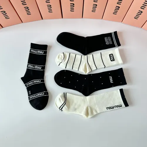 Replica MIU MIU Socks #1414889 $29.00 USD for Wholesale
