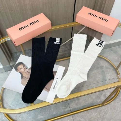 Replica MIU MIU Socks #1415139 $29.00 USD for Wholesale