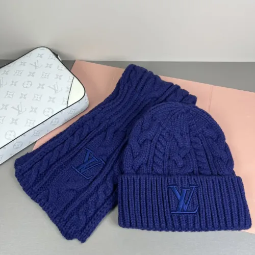 Wholesale Louis Vuitton LV Hat and Scarf Set #1415426 $42.00 USD, Wholesale Quality Replica Louis Vuitton LV Hat and Scarf and Glove Set