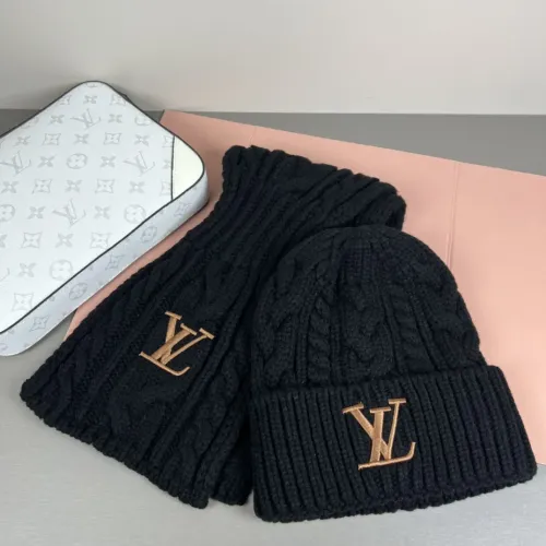 Wholesale Louis Vuitton LV Hat and Scarf Set #1415429 $42.00 USD, Wholesale Quality Replica Louis Vuitton LV Hat and Scarf and Glove Set