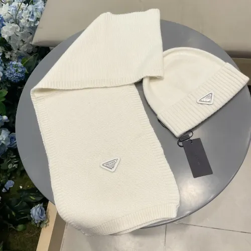 Wholesale Prada Hat and Scarf Set #1415786 $64.00 USD, Wholesale Quality Replica Prada Hat and Scarf and Glove Set