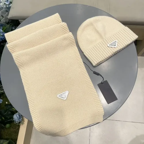 Wholesale Prada Hat and Scarf Set #1415787 $64.00 USD, Wholesale Quality Replica Prada Hat and Scarf and Glove Set