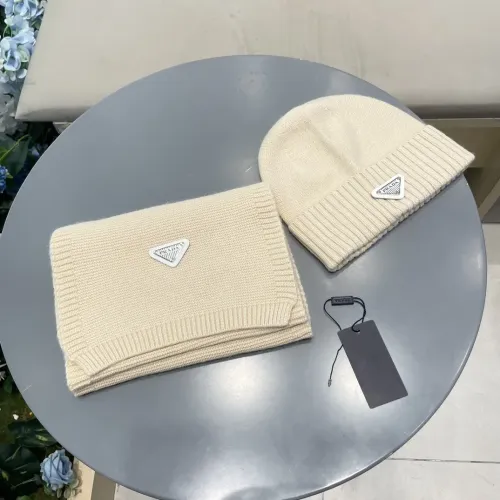 Replica Prada Hat and Scarf Set #1415787 $64.00 USD for Wholesale