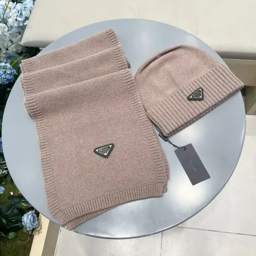 Wholesale Prada Hat and Scarf Set #1415788 $64.00 USD, Wholesale Quality Replica Prada Hat and Scarf and Glove Set