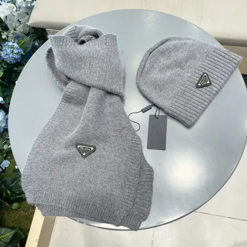 Replica Prada Hat and Scarf Set #1415789 $64.00 USD for Wholesale
