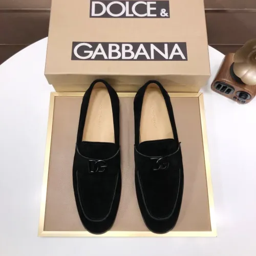 Replica Dolce & Gabbana D&G Leather Shoes For Men #1415795 $98.00 USD for Wholesale