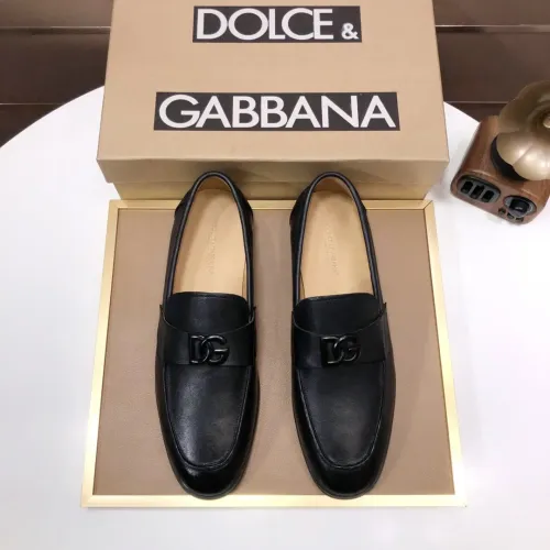Replica Dolce & Gabbana D&G Leather Shoes For Men #1415797 $98.00 USD for Wholesale