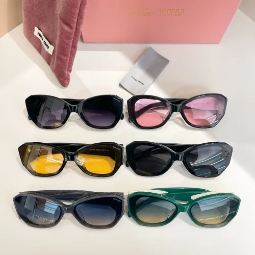 Replica MIU MIU AAA Quality Sunglasses #1415944 $60.00 USD for Wholesale