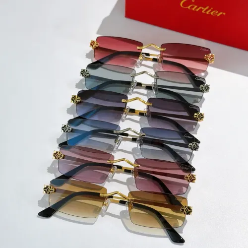 Replica Cartier AAA Quality Sunglassess #1415981 $60.00 USD for Wholesale