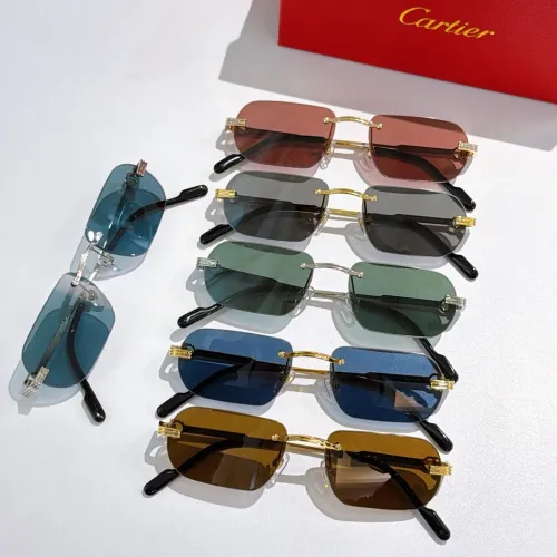 Replica Cartier AAA Quality Sunglassess #1415990 $60.00 USD for Wholesale