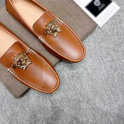 Replica Versace Leather Shoes For Men #1416054 $85.00 USD for Wholesale