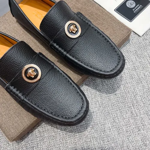 Replica Versace Leather Shoes For Men #1416056 $85.00 USD for Wholesale
