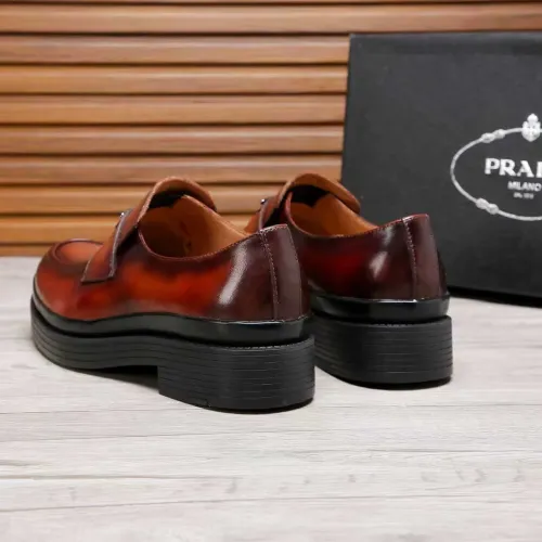 Replica Prada Leather Shoes For Men #1416115 $100.00 USD for Wholesale