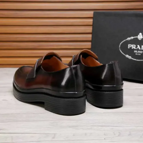Replica Prada Leather Shoes For Men #1416116 $100.00 USD for Wholesale