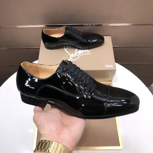 Replica Christian Louboutin Leather Shoes For Men #1416166 $112.00 USD for Wholesale