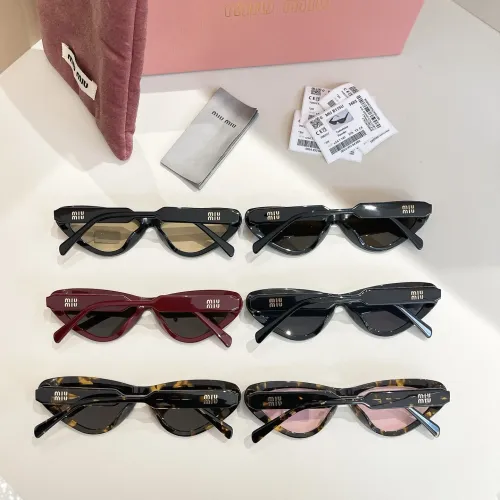 Replica MIU MIU AAA Quality Sunglasses #1416288 $60.00 USD for Wholesale
