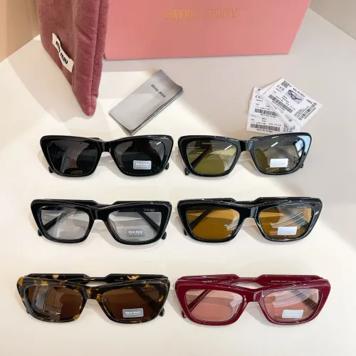 Replica MIU MIU AAA Quality Sunglasses #1416296 $60.00 USD for Wholesale