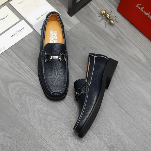 Wholesale Salvatore Ferragamo Leather Shoes For Men #1416443 $98.00 USD, Wholesale Quality Replica Salvatore Ferragamo Leather Shoes