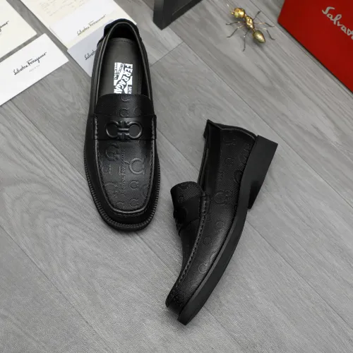 Wholesale Salvatore Ferragamo Leather Shoes For Men #1416446 $98.00 USD, Wholesale Quality Replica Salvatore Ferragamo Leather Shoes