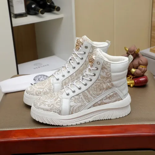 Wholesale Versace High Tops Shoes For Men #1416494 $85.00 USD, Wholesale Quality Replica Versace High Tops Shoes