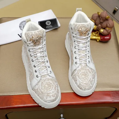 Replica Versace High Tops Shoes For Men #1416494 $85.00 USD for Wholesale