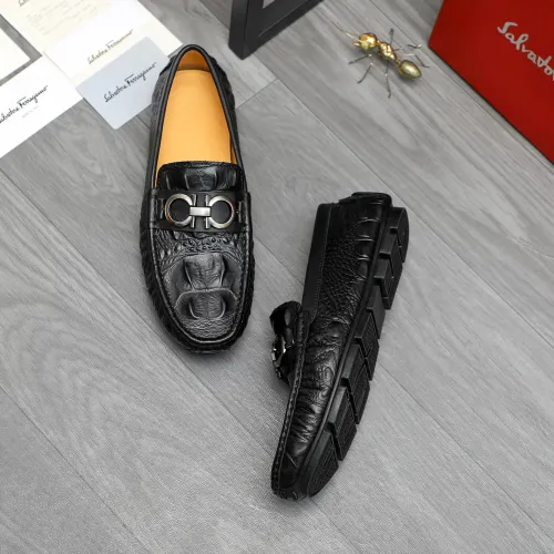 Wholesale Salvatore Ferragamo Leather Shoes For Men #1416523 $76.00 USD, Wholesale Quality Replica Salvatore Ferragamo Leather Shoes