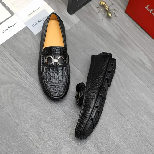 Wholesale Salvatore Ferragamo Leather Shoes For Men #1416524 $76.00 USD, Wholesale Quality Replica Salvatore Ferragamo Leather Shoes