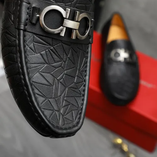 Replica Salvatore Ferragamo Leather Shoes For Men #1416525 $76.00 USD for Wholesale