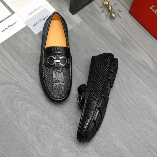 Wholesale Salvatore Ferragamo Leather Shoes For Men #1416526 $76.00 USD, Wholesale Quality Replica Salvatore Ferragamo Leather Shoes