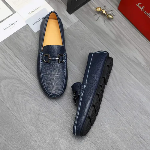Wholesale Salvatore Ferragamo Leather Shoes For Men #1416528 $76.00 USD, Wholesale Quality Replica Salvatore Ferragamo Leather Shoes