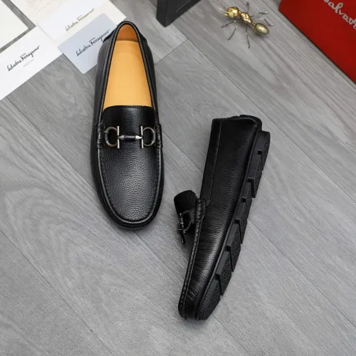Wholesale Salvatore Ferragamo Leather Shoes For Men #1416529 $76.00 USD, Wholesale Quality Replica Salvatore Ferragamo Leather Shoes